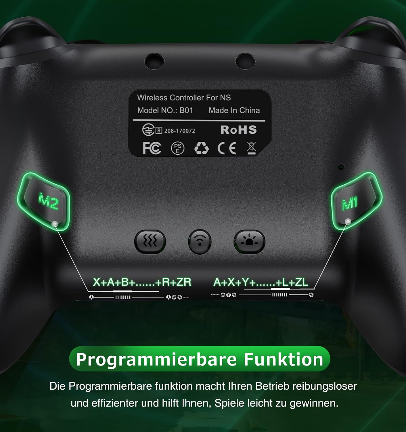 Detalle 2 de HELLCOOL Switch Controller Wireless – Pro Controller für Switch