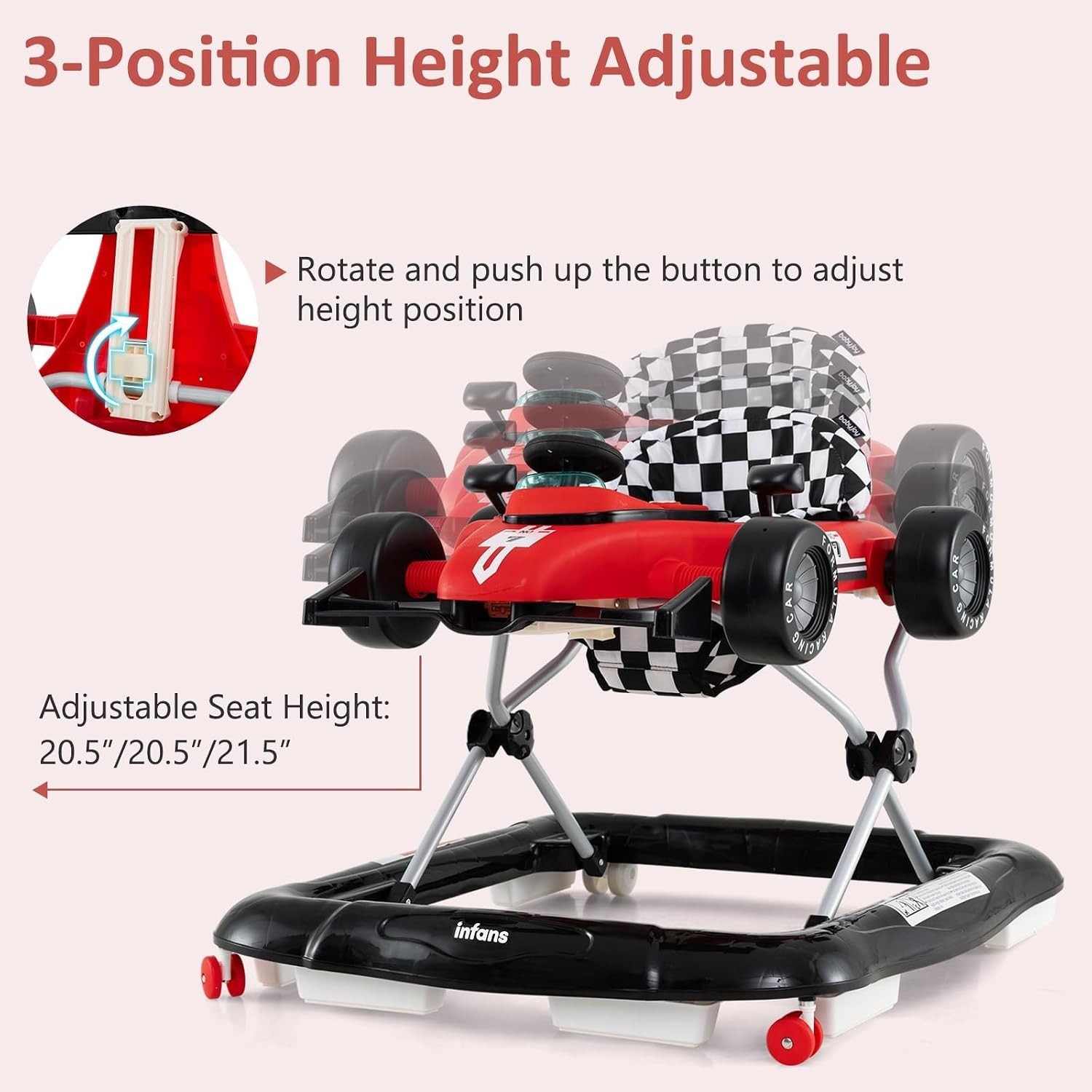 Detalle de INFANS 4-in-1 Baby Walker