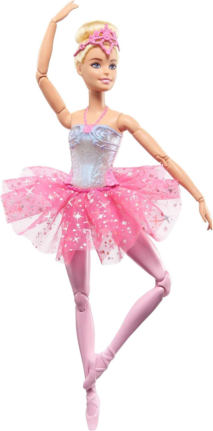 Thumbnail 6 de Barbie Dreamtopia Luci Scintillanti: Ballerina Magica con Capelli Biondi, Coroncina e Tutù Rosa