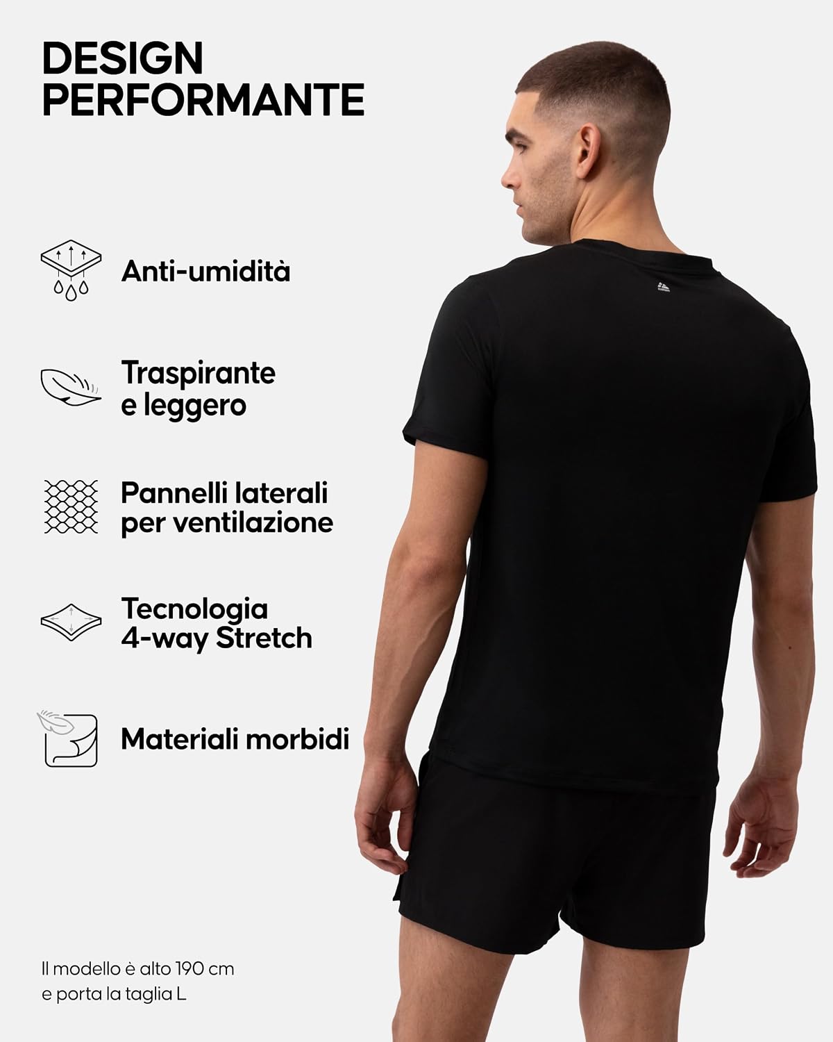 Detalle 1 de DANISH ENDURANCE Maglietta Fitness Quick Dry