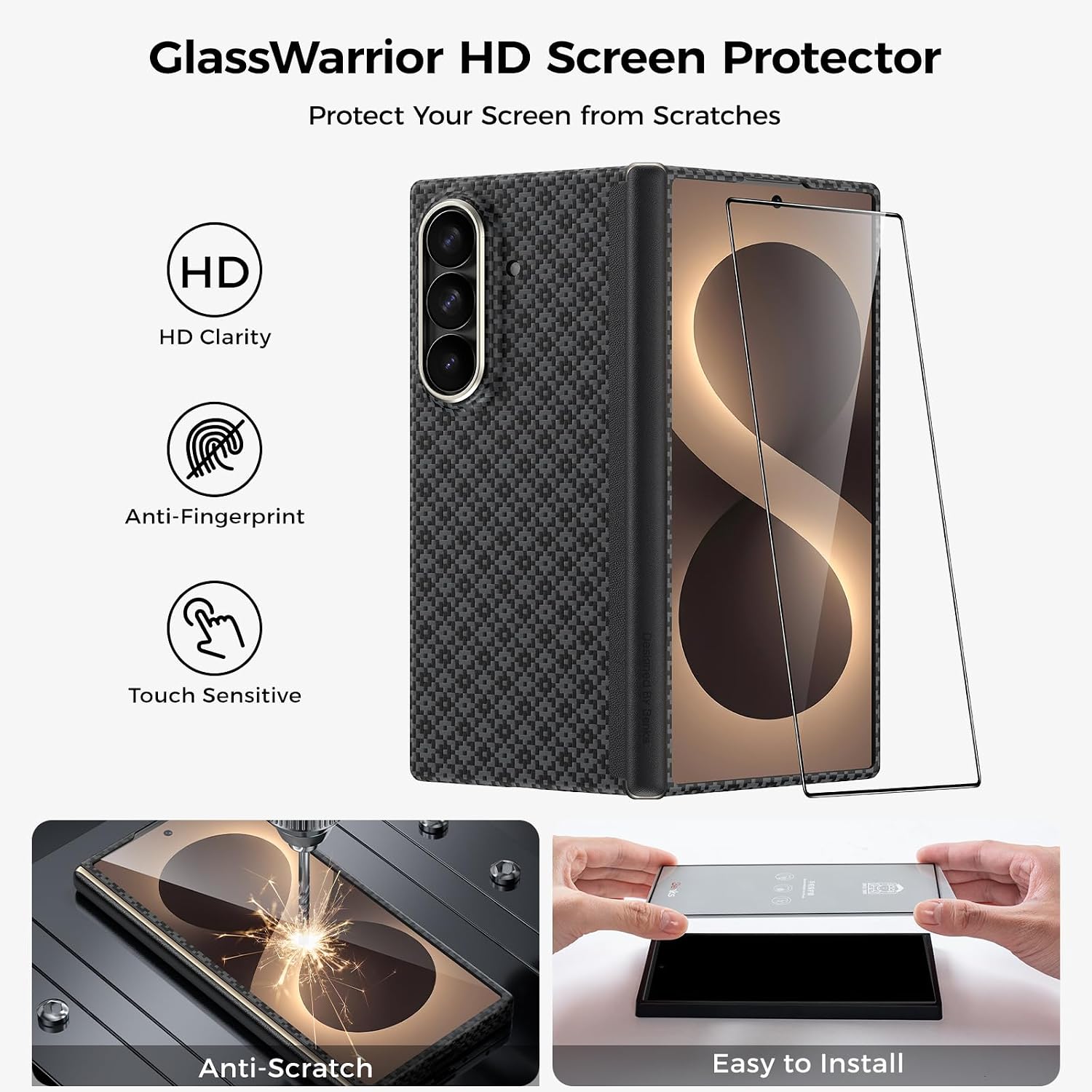 Thumbnail 2 de BENKS ArmorGrid Air Grand Combo Case for Galaxy Z Fold 8 Ultra with Hinge Protection