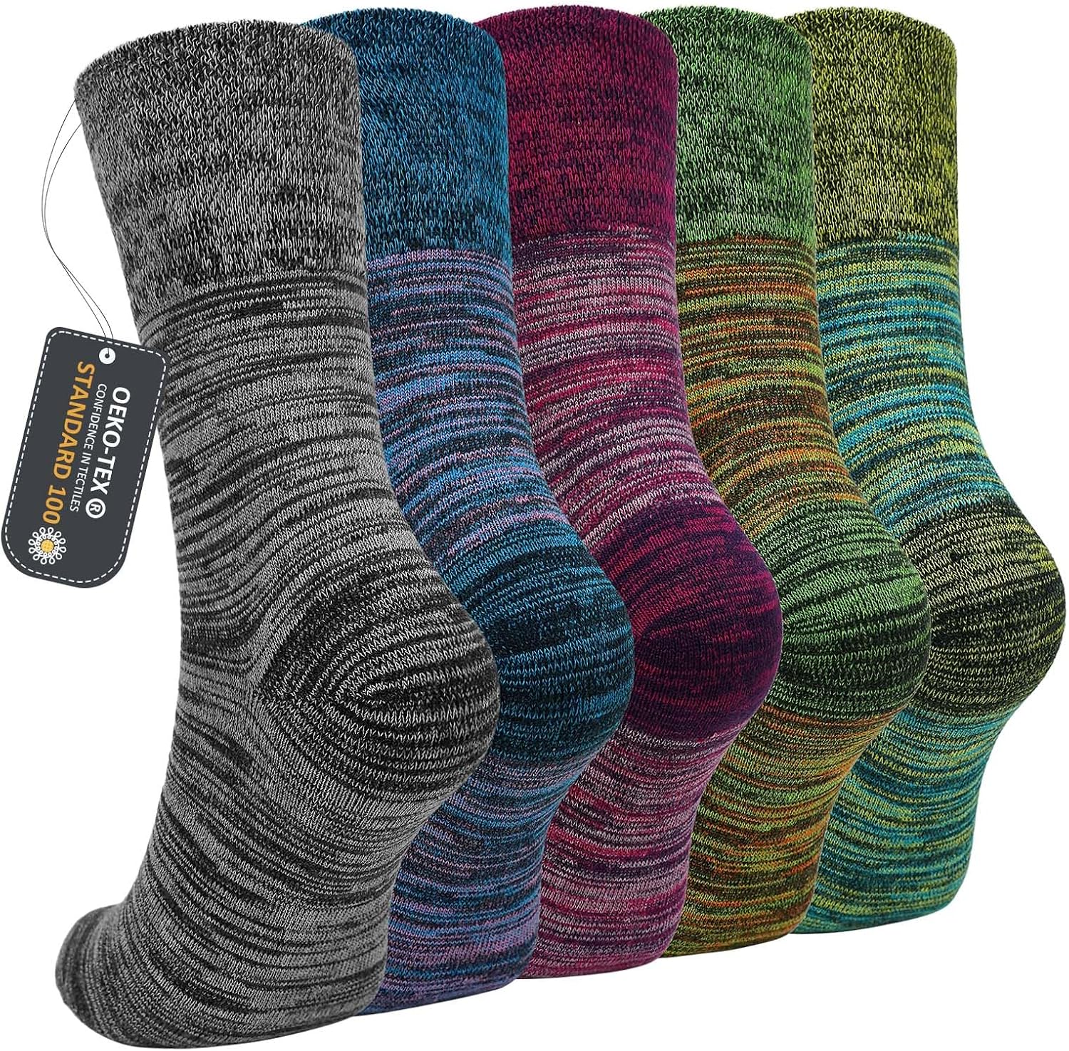 Detalle de ZFSOCK Calzini Uomo Cotone Eleganti 5 Paia