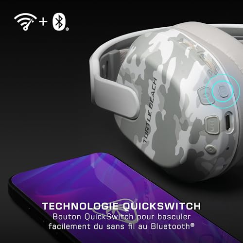 Thumbnail 7 de Turtle Beach Stealth 500 Camouflage Arctic – Casque Gaming sans Fil pour PS5, PS4, PC et Mobile