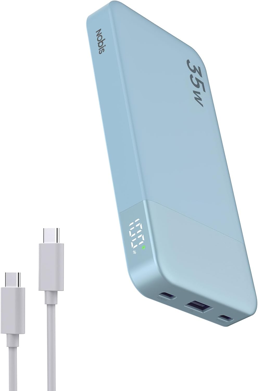 Thumbnail 6 de NOBIS Power Bank 35W portatile da 10.000 mAh con ricarica rapida 2 USB-C & USB-A e display digitale
