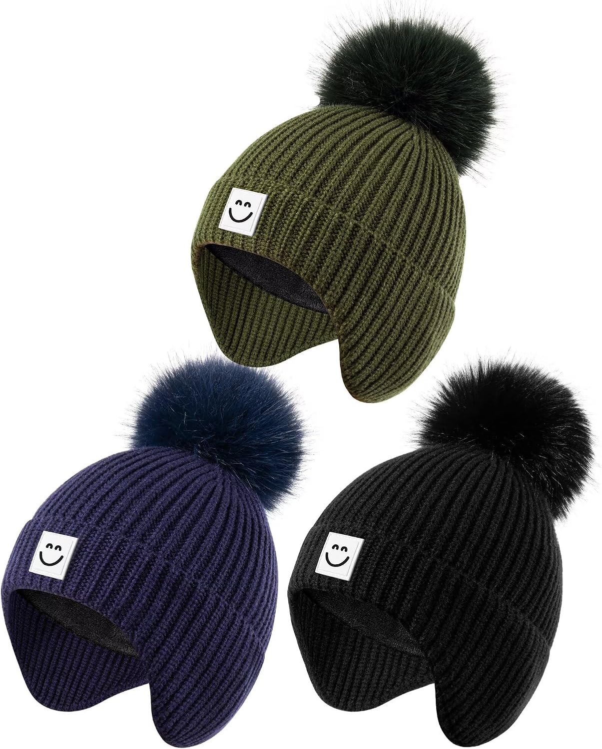 Detalle de Alepo Baby Winter Hats, 3-Pack
