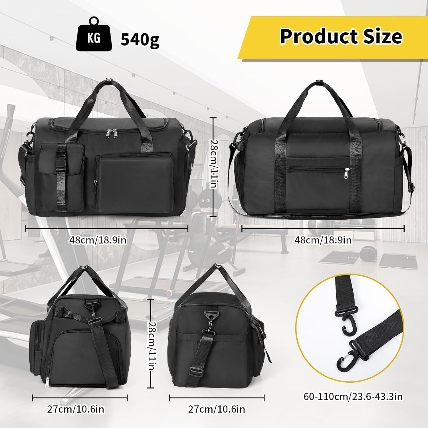 Detalle 2 de Cozary Bolsa Deporte 42L 3 en 1