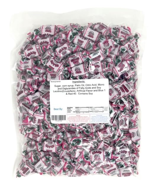 Detalle de YANKEETRADERS Grape-Flavored Fruit Chews, 2 lb Bulk, Individually Wrapped