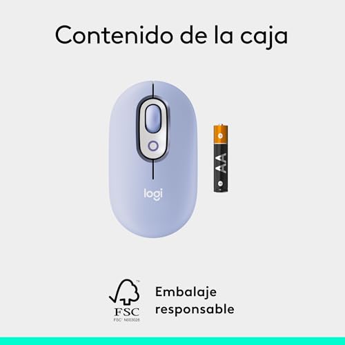 Thumbnail 7 de Logitech POP Mouse lila — ratón inalámbrico Bluetooth compacto