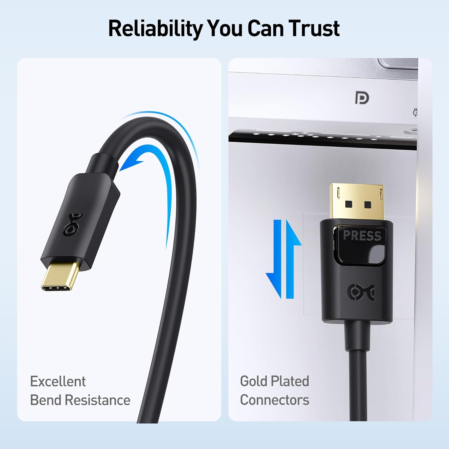 Thumbnail 6 de Cable Matters Unidirectional USB-C to DisplayPort 1.4 6ft