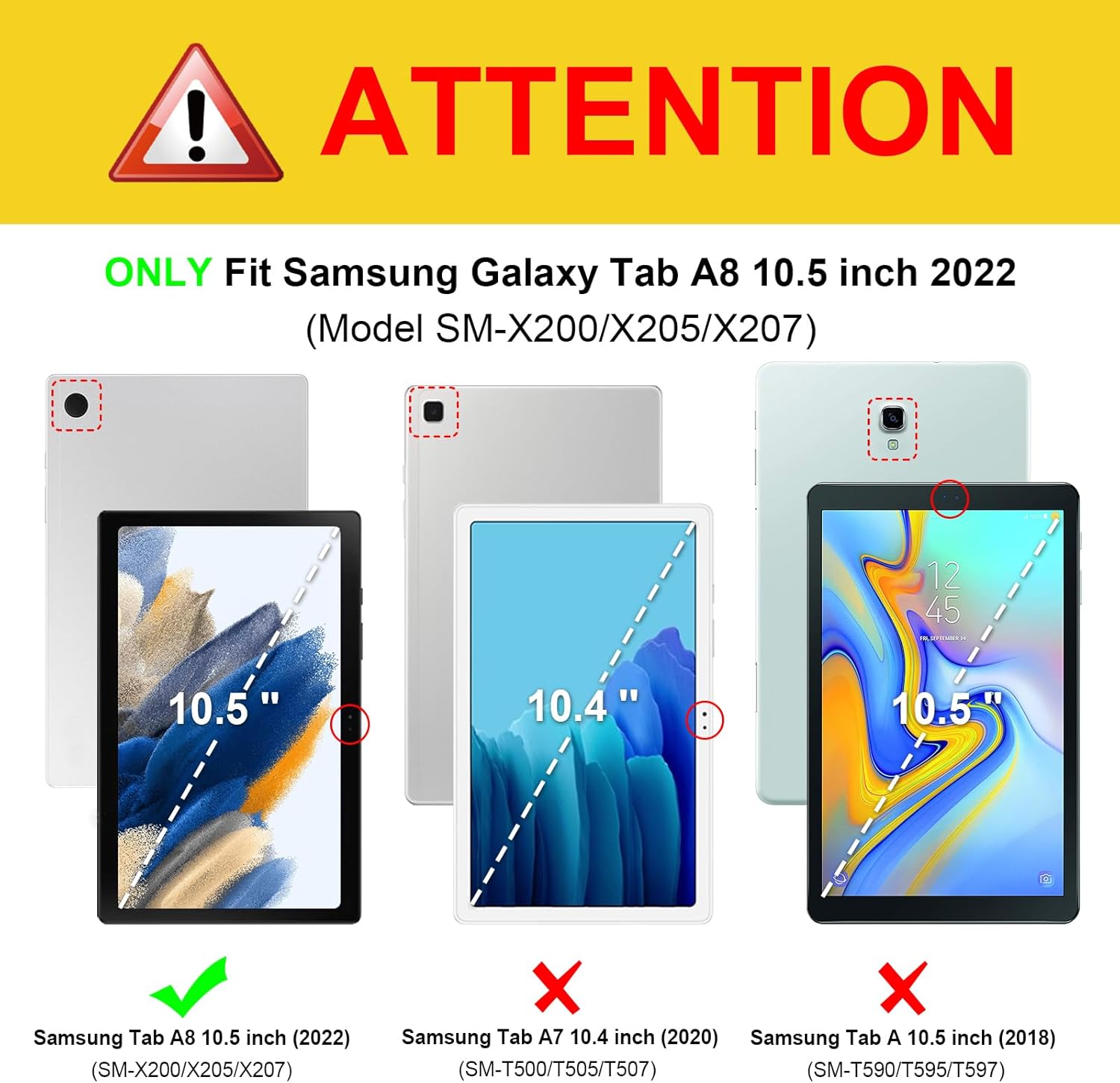 Thumbnail 1 de Fintie Hülle für Samsung Galaxy Tab A8 10.5" (SM-X200/X205) – Jeansoptik Türkis