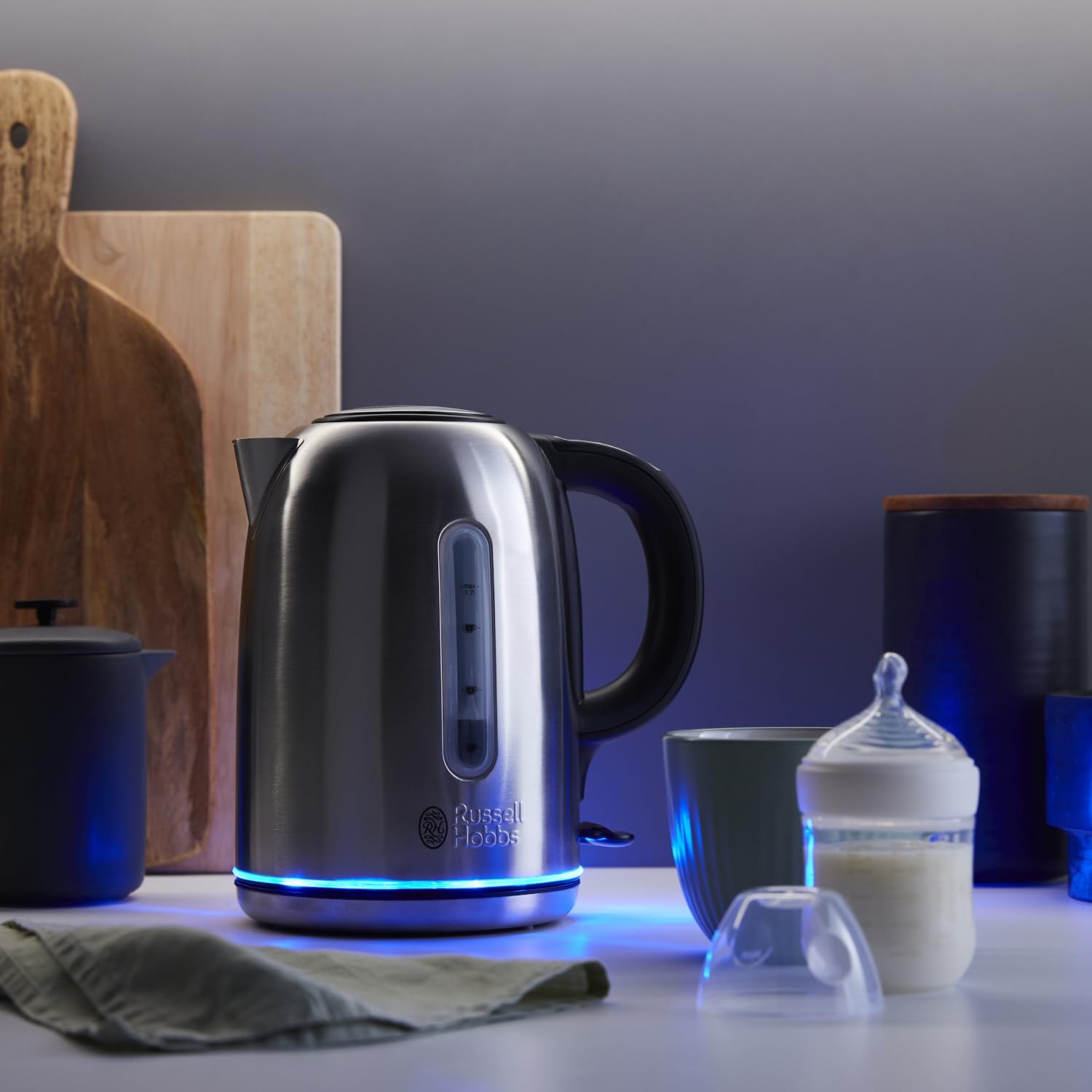 Thumbnail 6 de Russell Hobbs Brushed Stainless Steel Electric Kettle 1.7L (20460) — Quiet, Fast Boil and Easy Maintenance