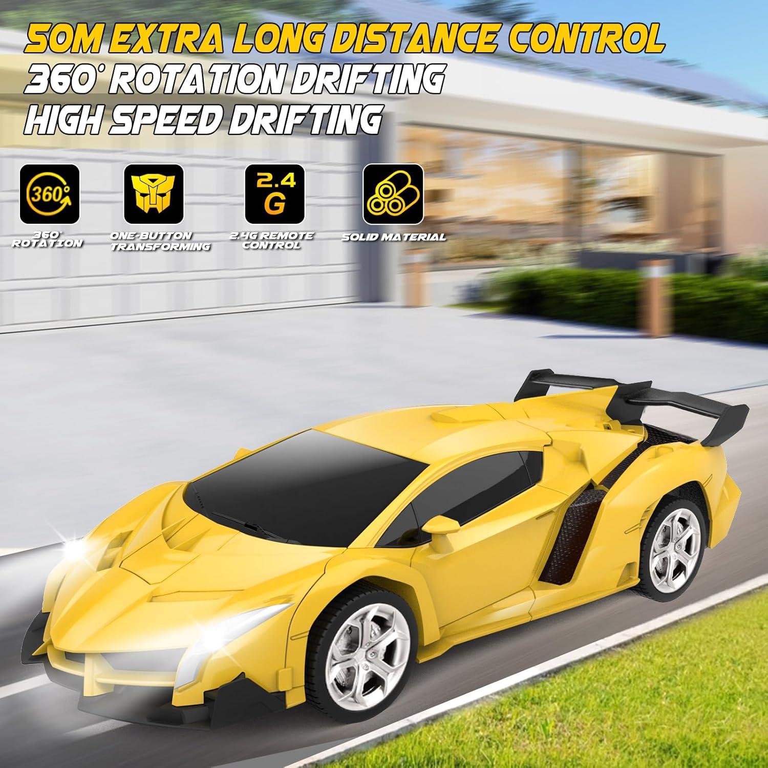 Detalle de Britik 2 in 1 RC robot car, 2.4GHz