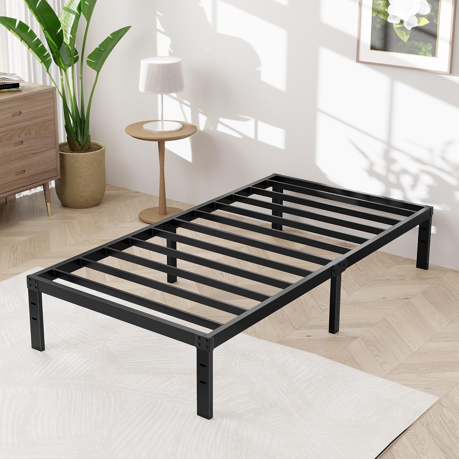Thumbnail 1 de Awesofurni Twin Bed Frame, 18-Inch Metal Platform with 16-Inch Clearance