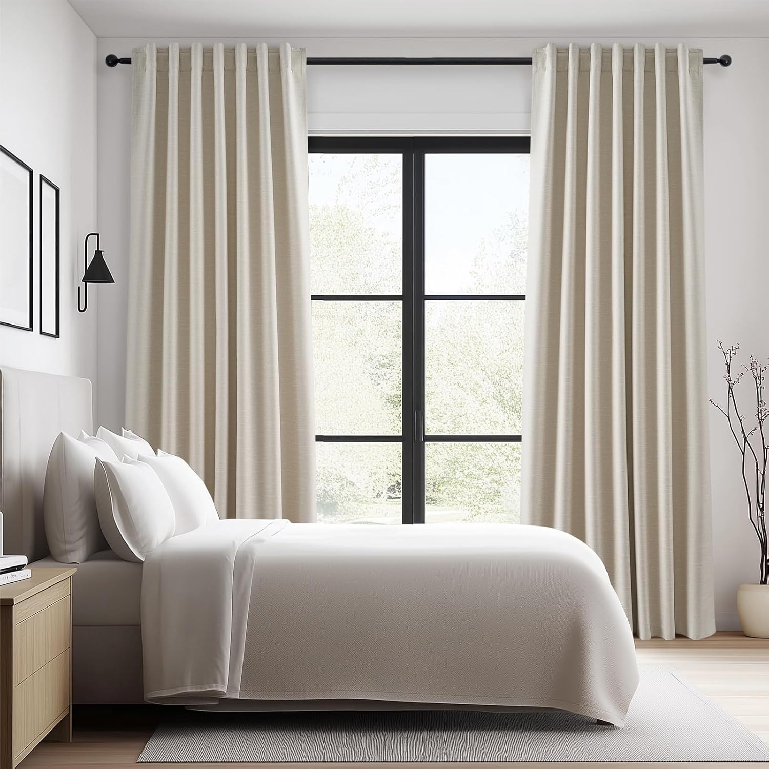 Thumbnail 6 de Topfinel Linen Blackout Curtains