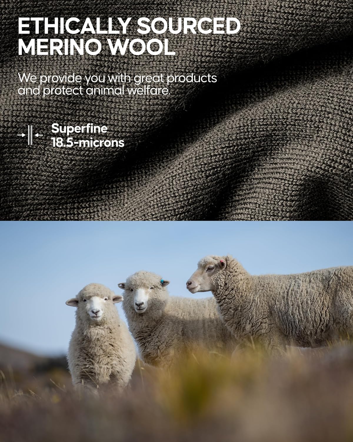 Thumbnail 4 de Danish Endurance Merino Beanie Hat 80% Wool