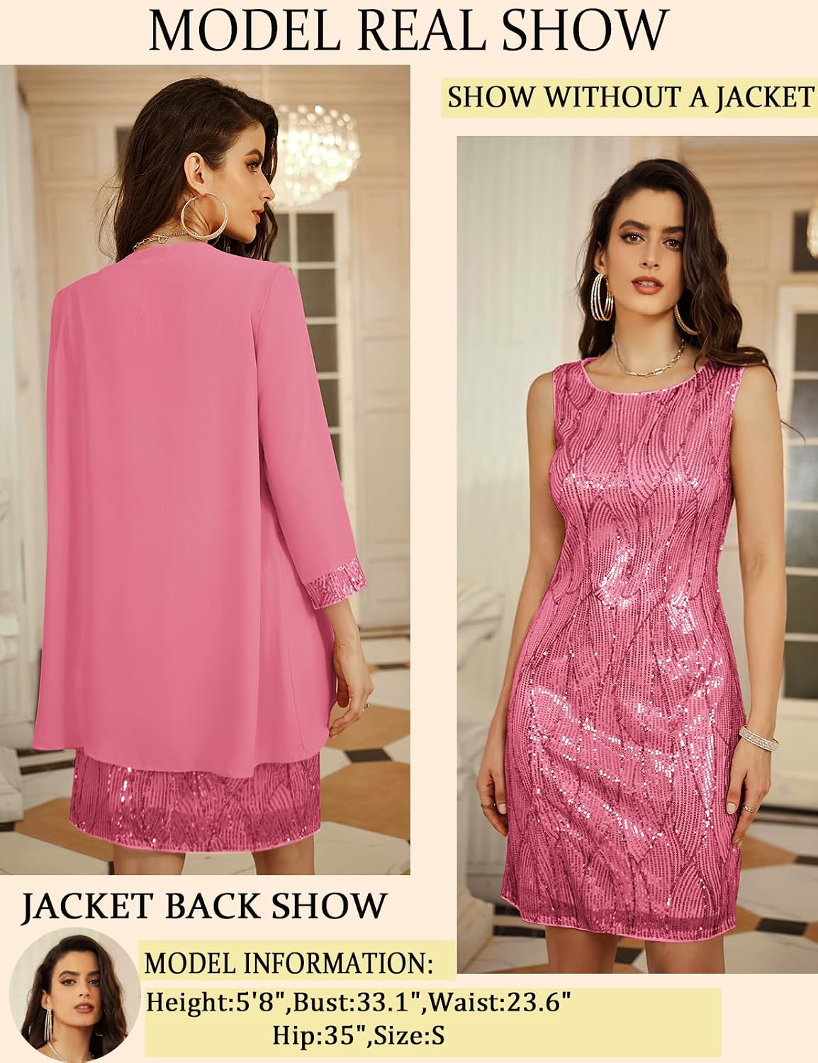 Thumbnail 2 de GRACE KARIN Women's Sequin Dress