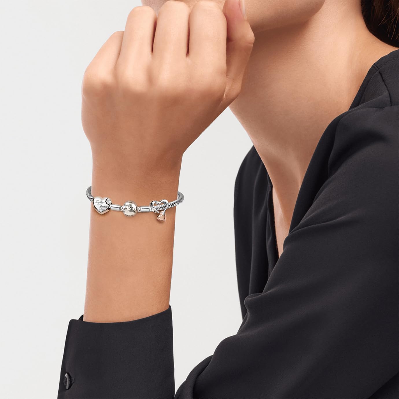 Thumbnail 1 de ZHUOMOT Charm Armband 925 Silber 17 cm
