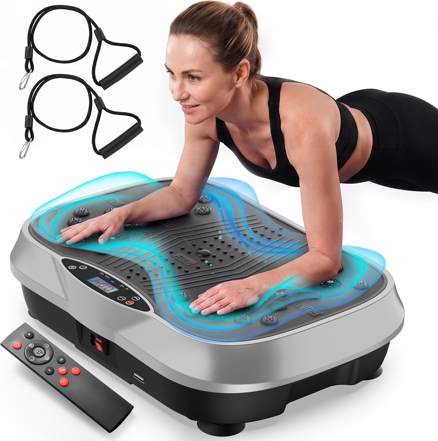 Detalle de ALSO GO 470 Vibration Plate Exercise Machine, 10 Modes, 200 Speeds