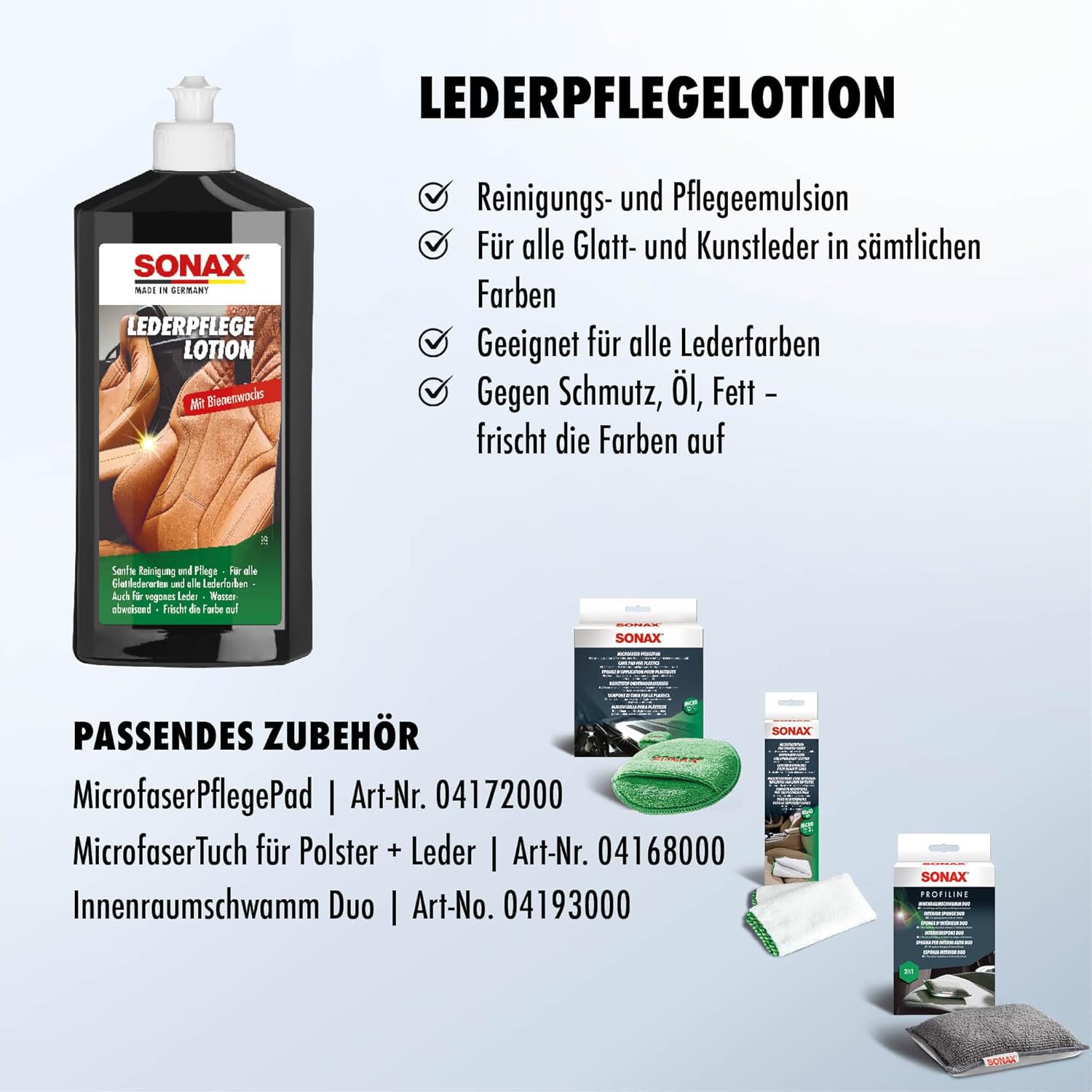Thumbnail 2 de SONAX LederPflegeLotion 500 ml