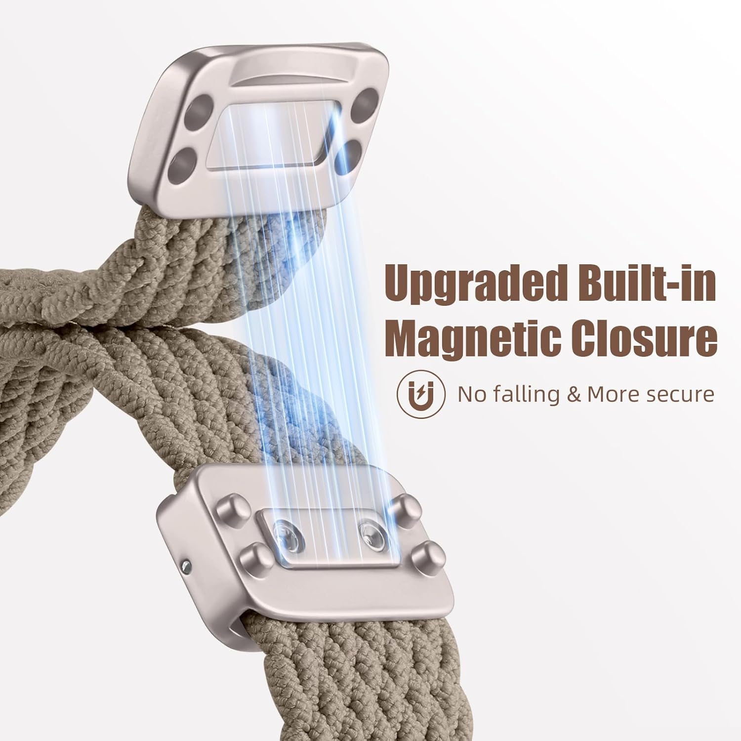 Thumbnail 1 de Oielai Braided Strap for Apple Watch (adjustable magnetic clasp, nylon) 40mm–49mm compatibility