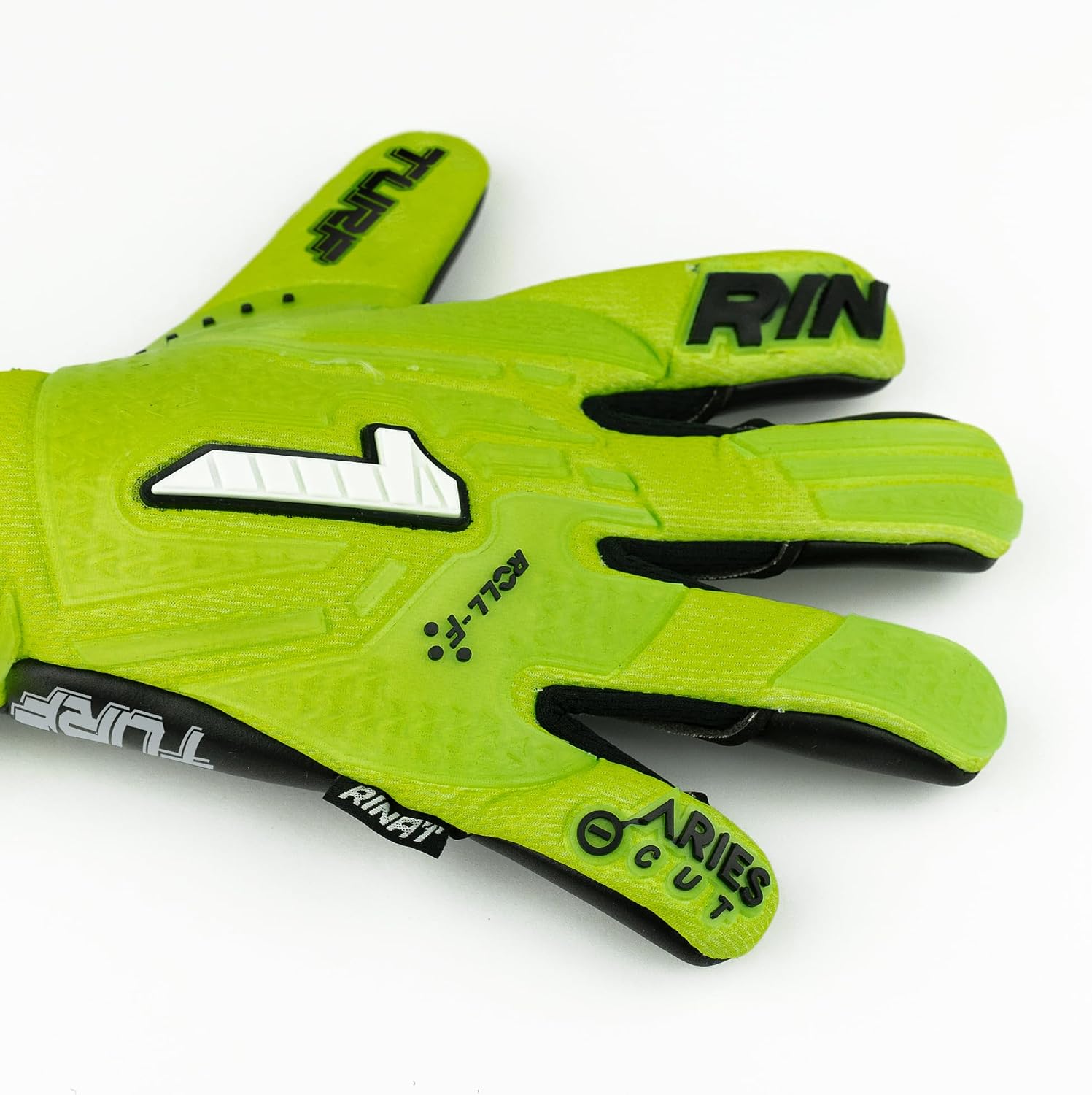 Detalle 2 de Rinat Aries Nemesis Turf – rękawice bramkarskie, rozmiar 10, krój Ergo-Roll
