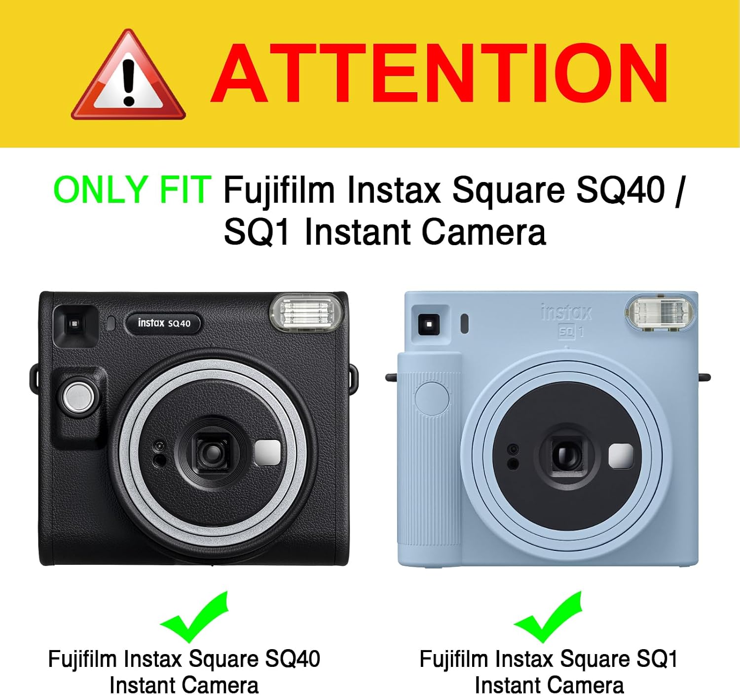 Detalle de Fintie Schutzhülle für Fujifilm Instax Square SQ1 / SQ40 – Premium Kameratasche mit verstellbarem Riemen