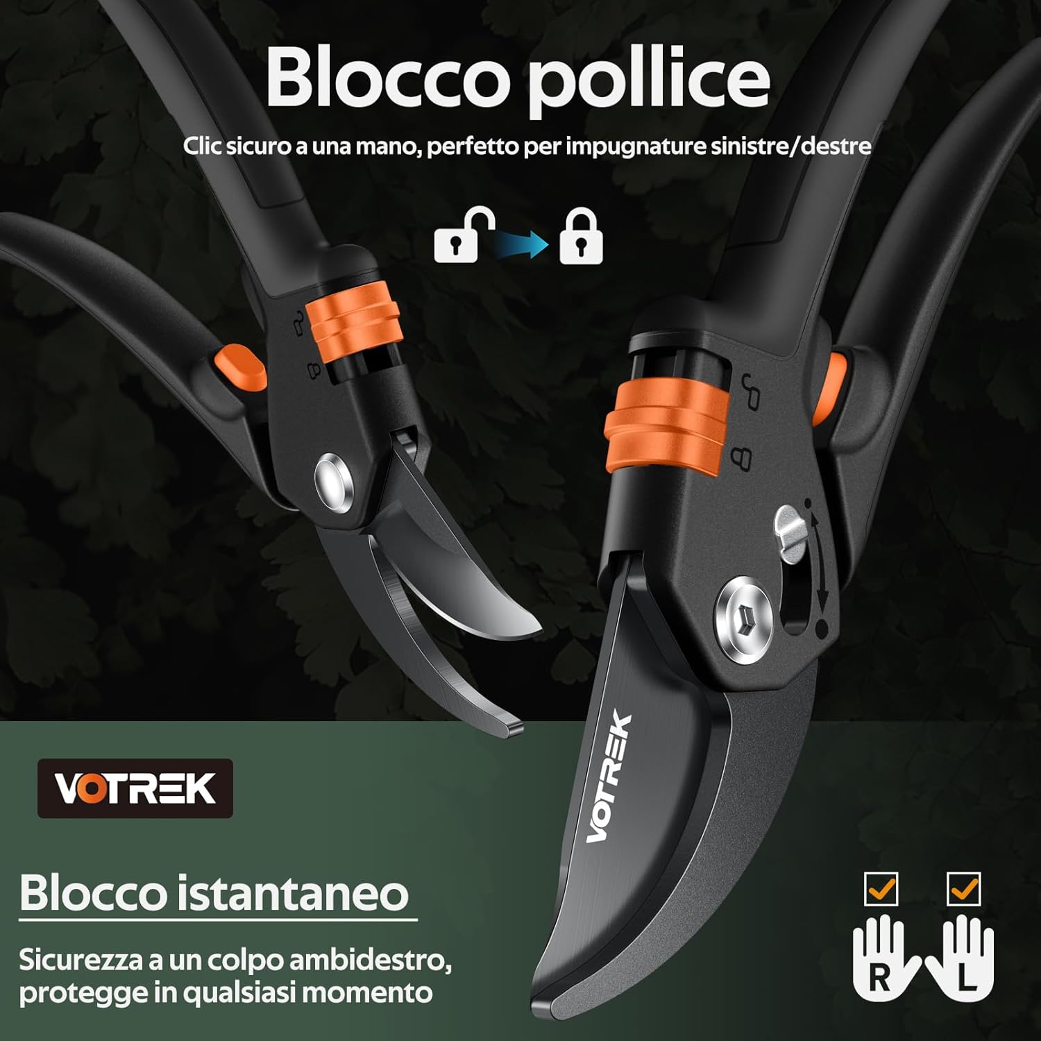 Thumbnail 2 de VOTREK VT-X850 Cesoie potatura 21,5 cm