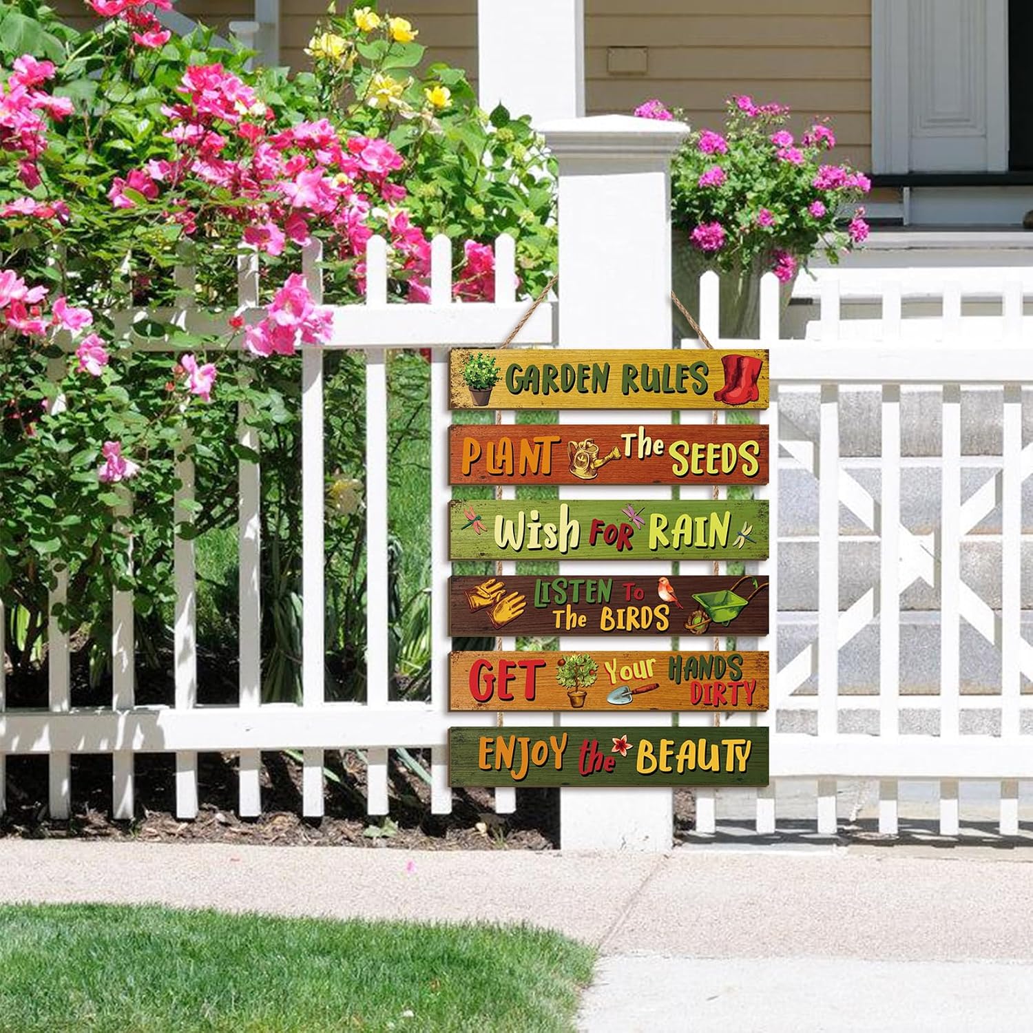 Thumbnail 3 de CHDITB Vintage Garden Rules Plaque Set