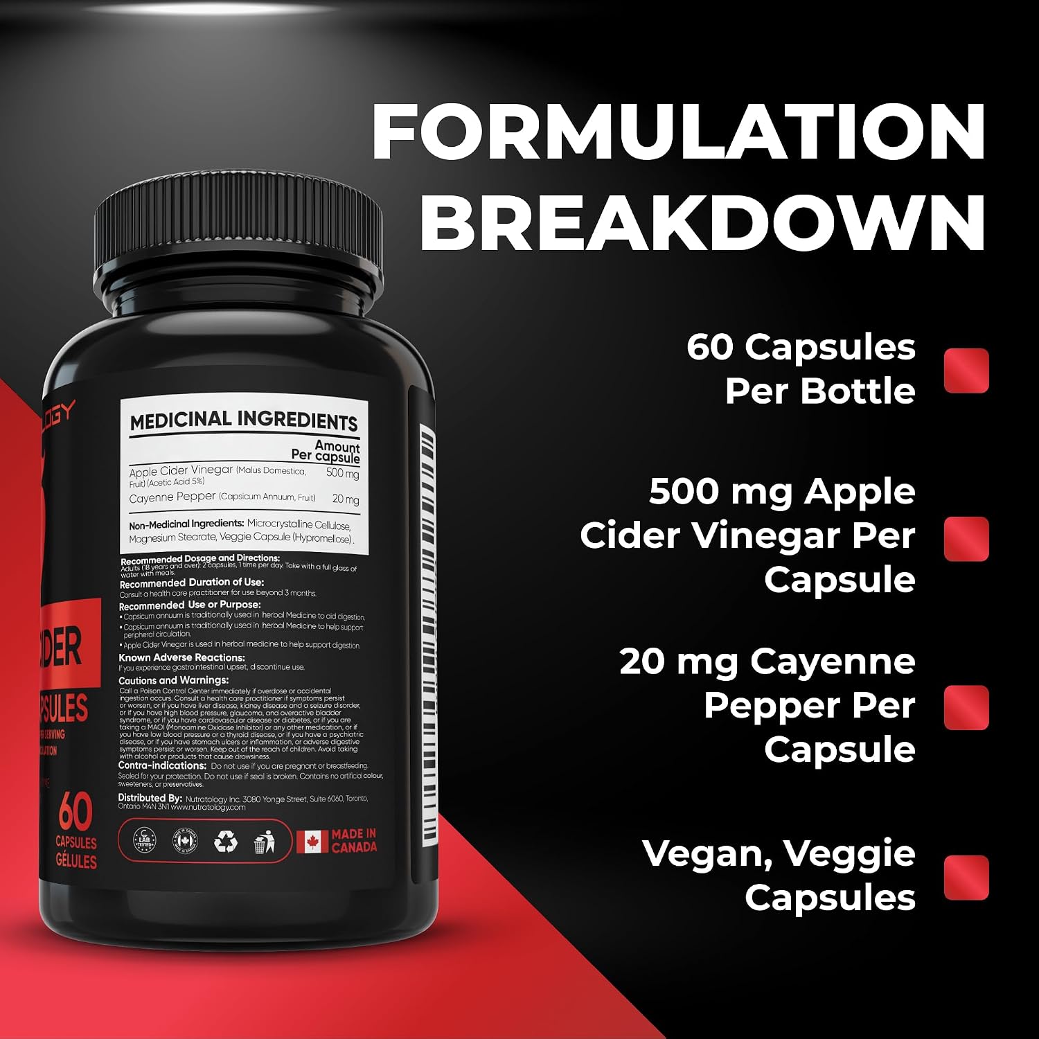 Thumbnail 4 de Nutratology Apple Cider Vinegar Capsules 60 capsules