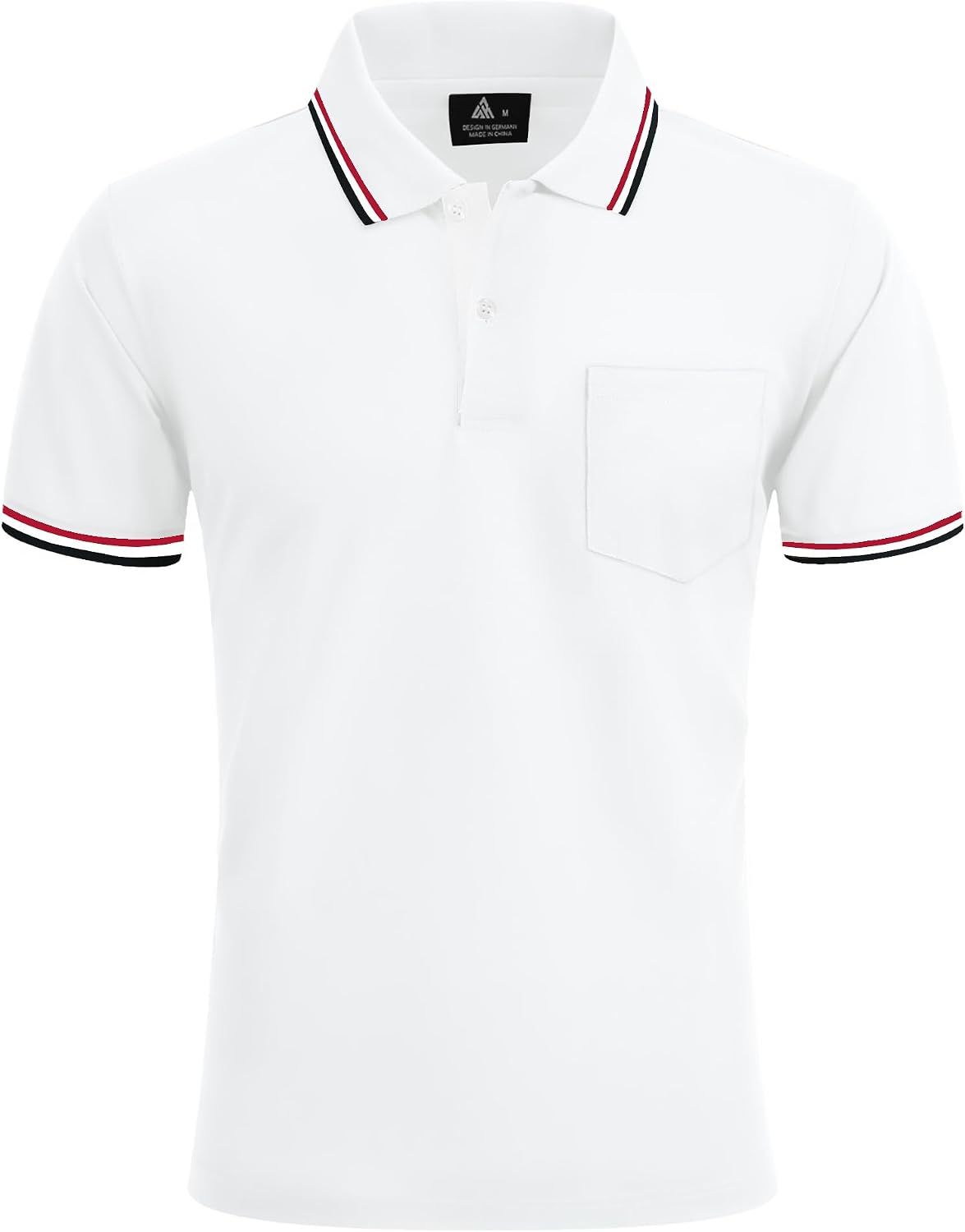 Detalle 2 de LLdress Polo Uomo Maniche Corte Polo da Golf Tennis