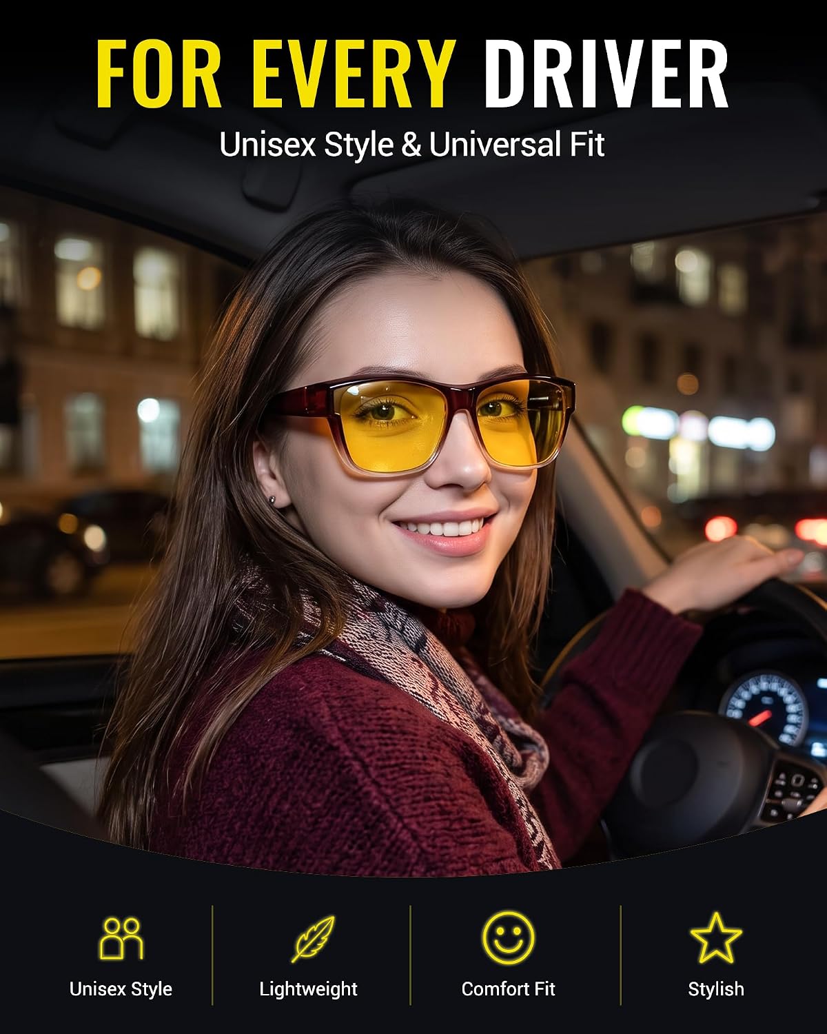 Detalle 2 de URUMQI Night Driving Glasses TR90