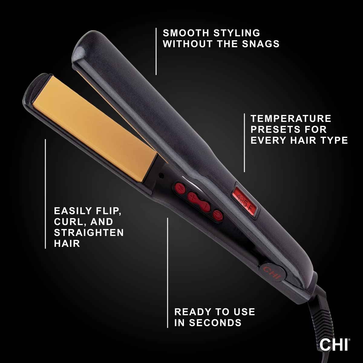 Thumbnail 4 de CHI G2 GF1595A 1-Inch Flat Iron with Titanium-Infused Ceramic Plates