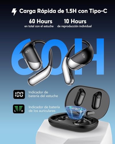 Thumbnail 2 de Paekole Auriculares Traductor con IA Q16 H3: 198 idiomas, open-ear y 60 h para reuniones y viajes