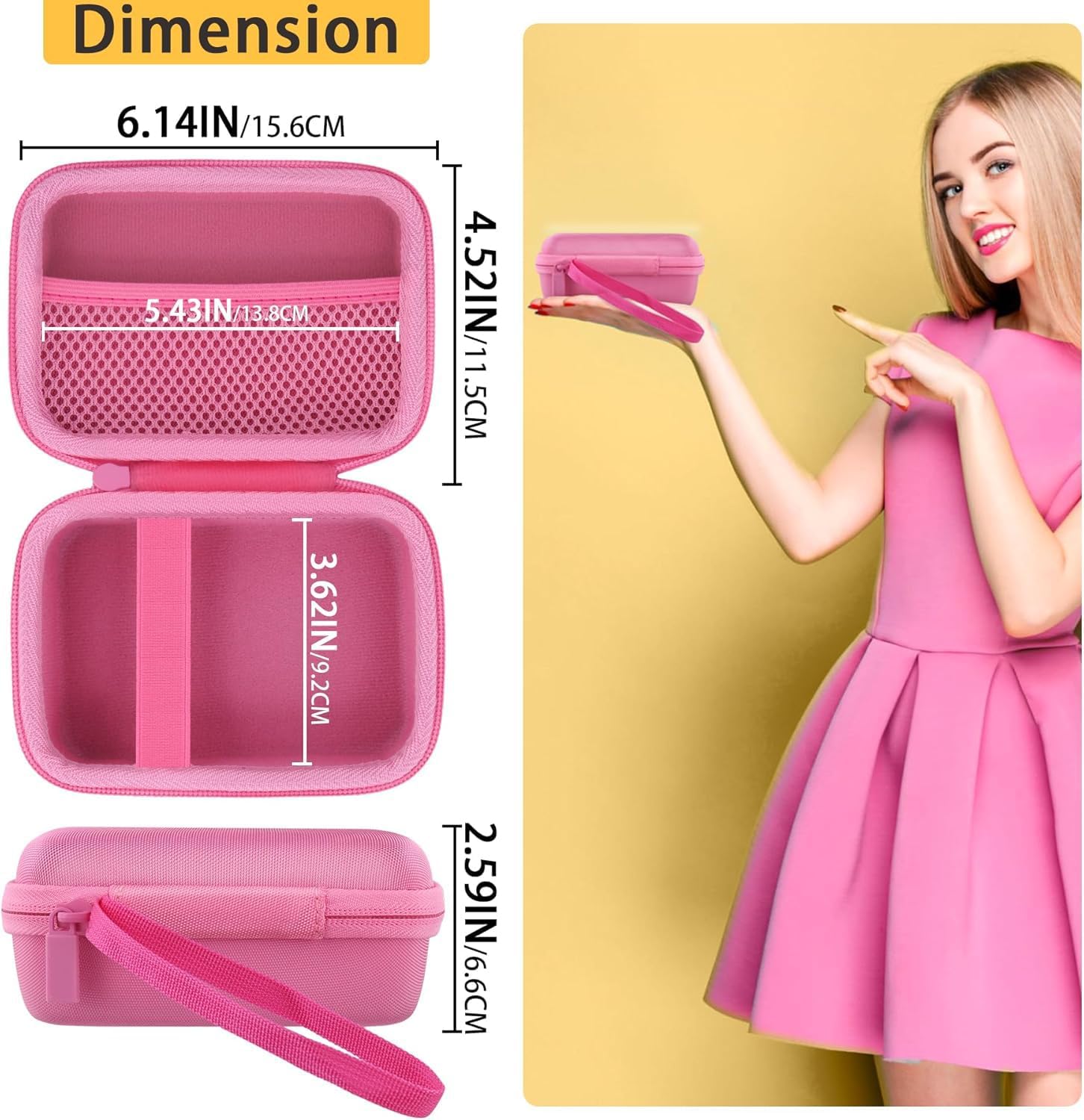 Thumbnail 5 de co2CREA Storage Travel Hard Case for Instax Mini Link 2