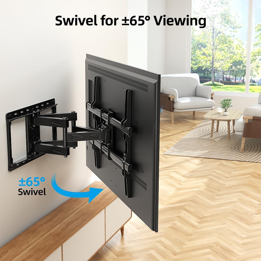 Detalle 2 de HOME VISION Full Motion TV Wall Mount 132 lbs