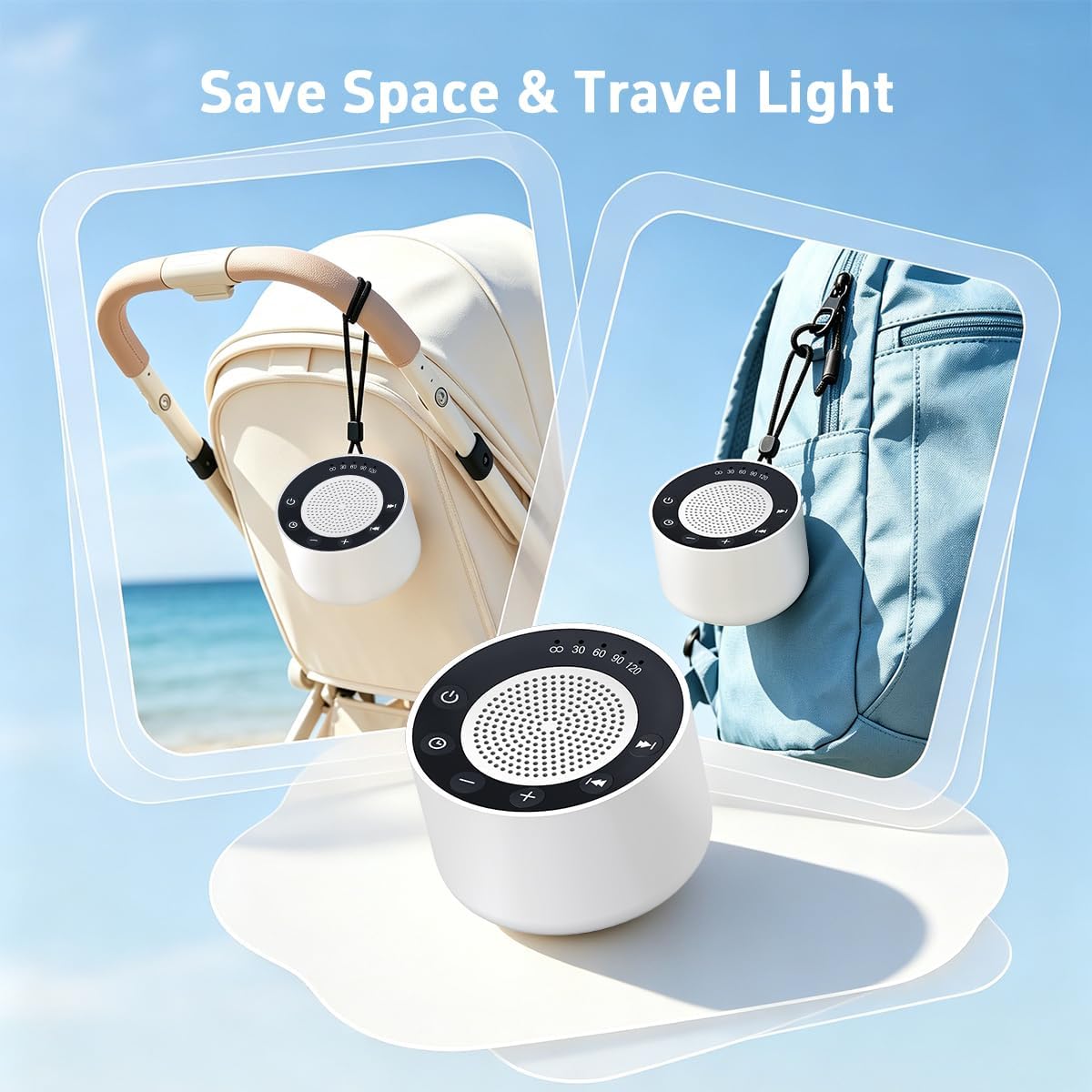 Thumbnail 5 de Portable White Noise Machine with 30 Sounds