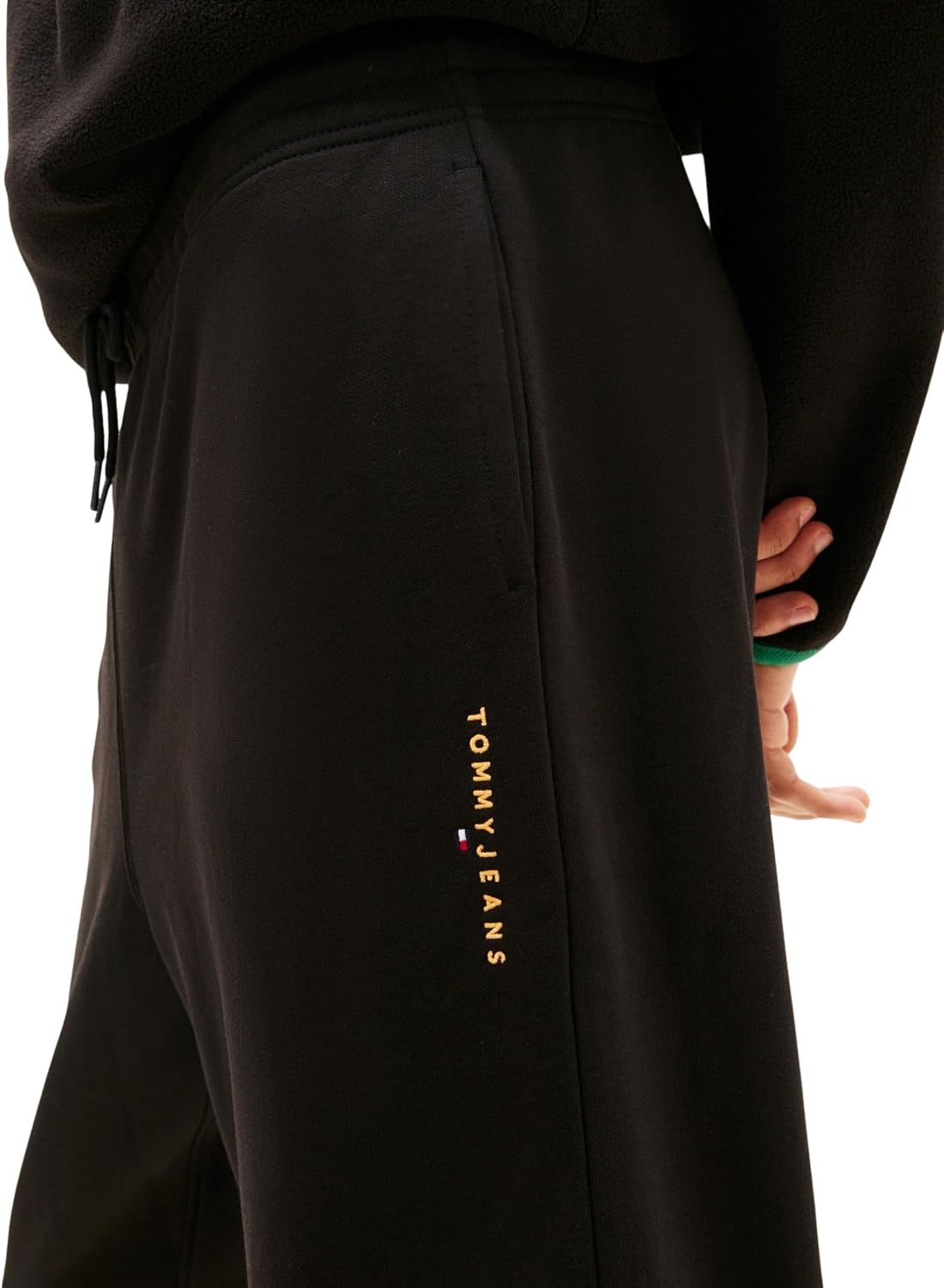 Detalle 2 de Tommy Jeans TJM Reg Linear Sweatpant DM0DM23014 — Pantaloni da tuta da uomo, comfort casual e stile streetwear