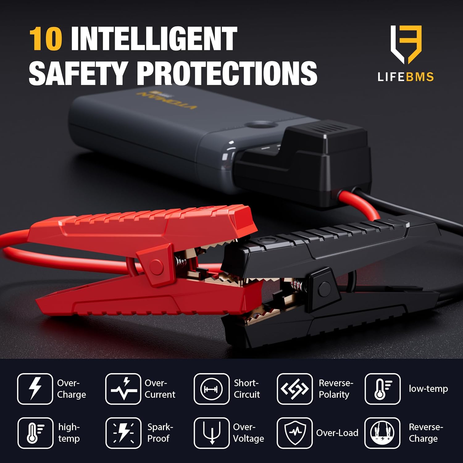 Thumbnail 2 de VTOMAN V5 Jump Starter Power Pack: 1500A Portable Car Booster for 12V Vehicles