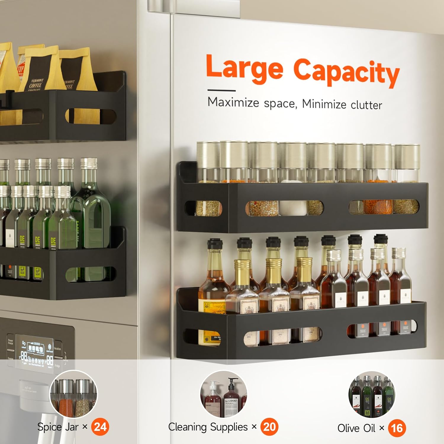 Detalle 2 de Sevenblue Magnetic Spice Rack 4-Pack 🧂
