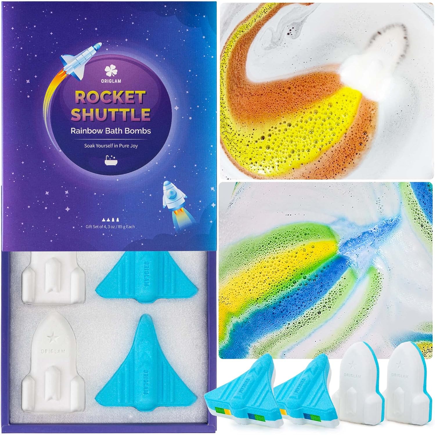Thumbnail 5 de ORIGLAM Kids Bath Bombs 85g×2