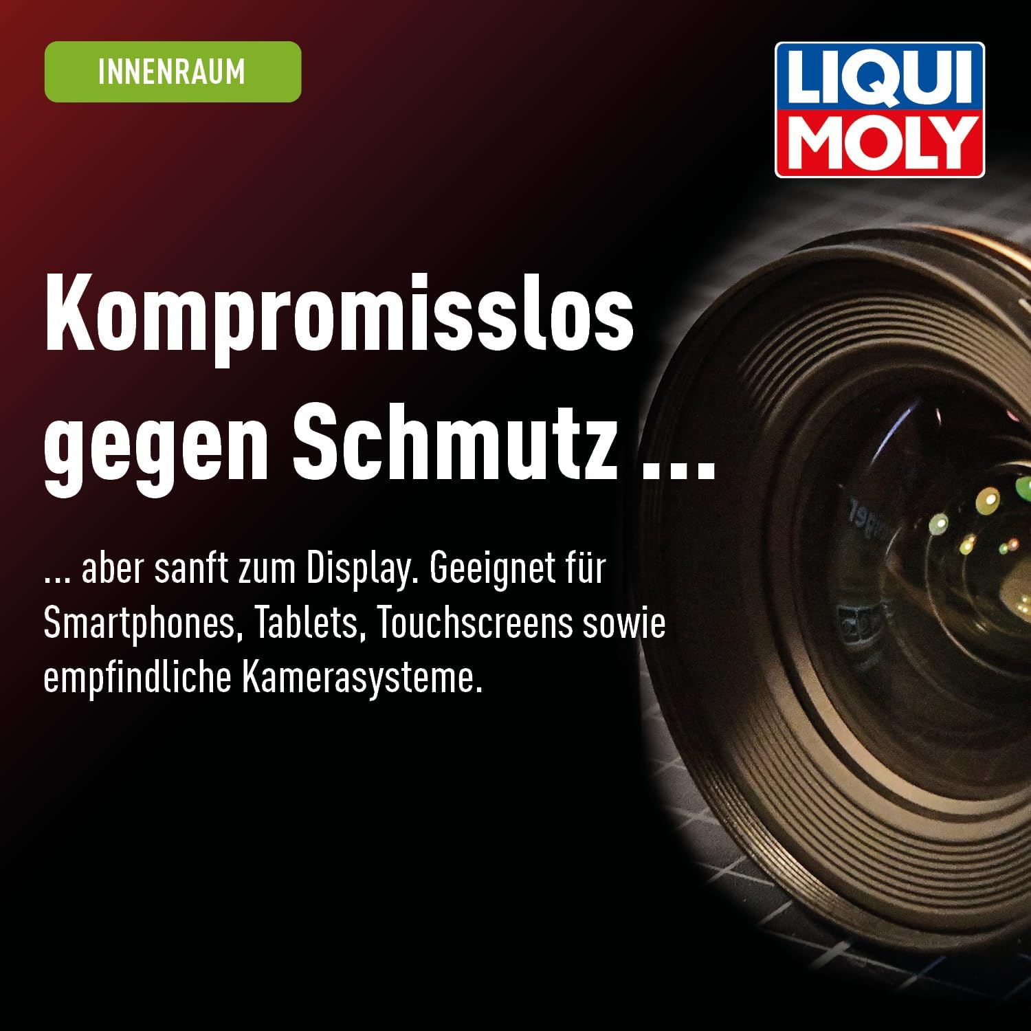 Detalle de LIQUI MOLY Displayreiniger 100 ml – streifenfreie Reinigung für Display, Monitor, Smartphone