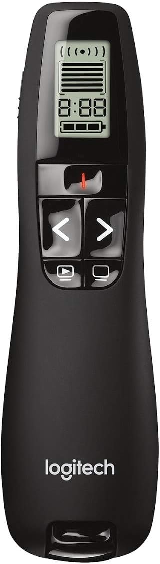 Detalle de Logitech R800 Wireless Presenter with Green Laser, LCD Timer and 100-Foot Range
