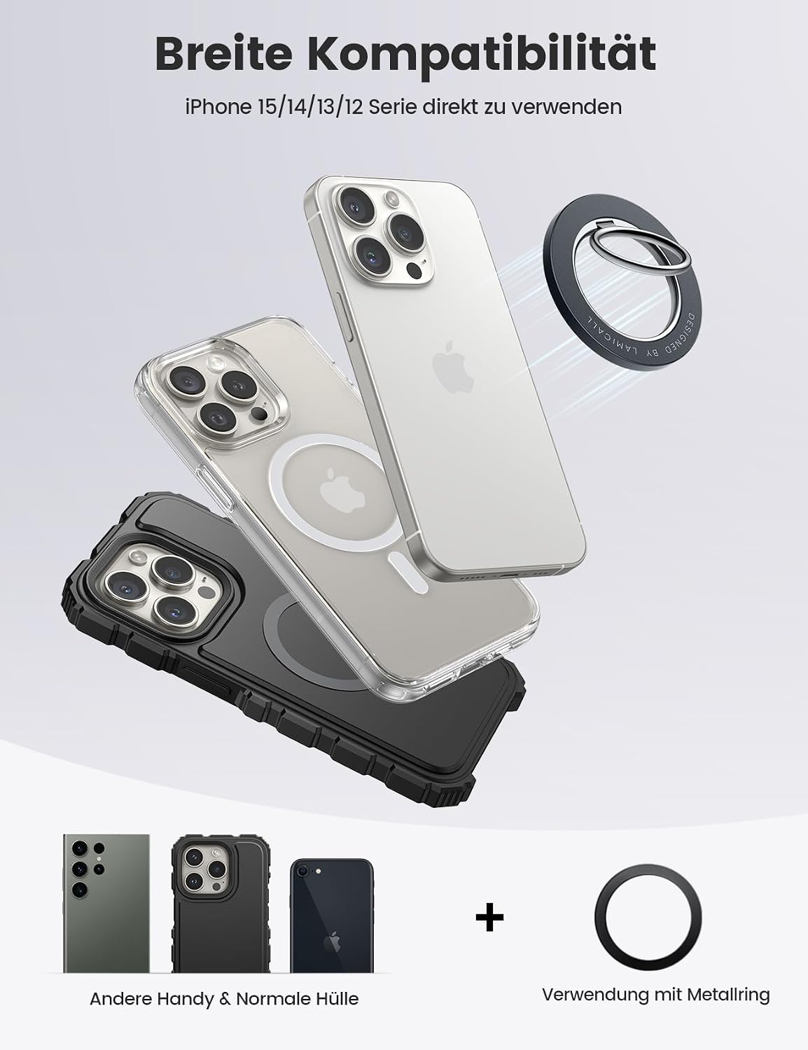 Thumbnail 5 de Lamicall MagSafe Ring 4,5 mm