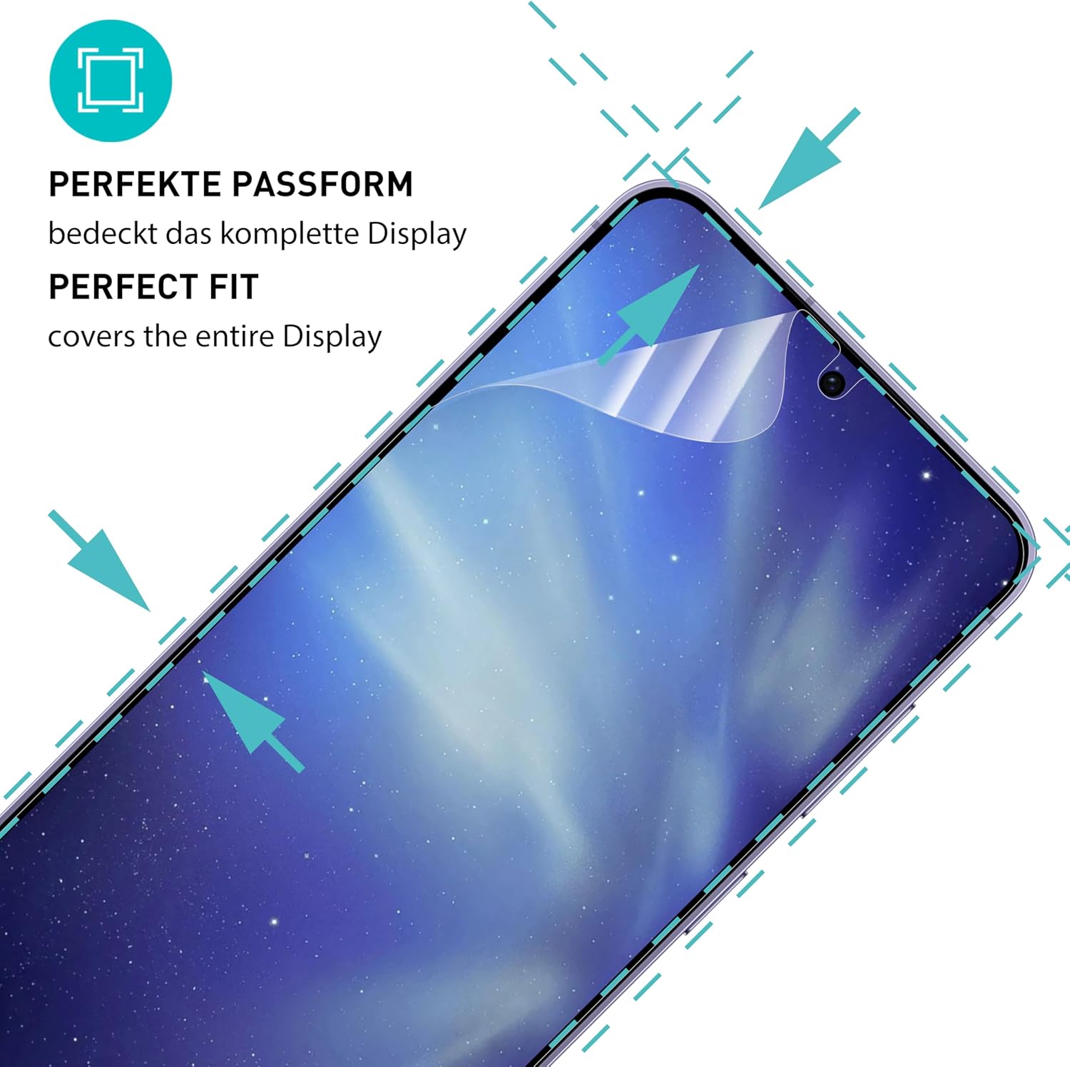 Thumbnail 1 de SmarTect TPU Screen Protector for Samsung Galaxy S25, 2 Films and 2 Camera Protectors