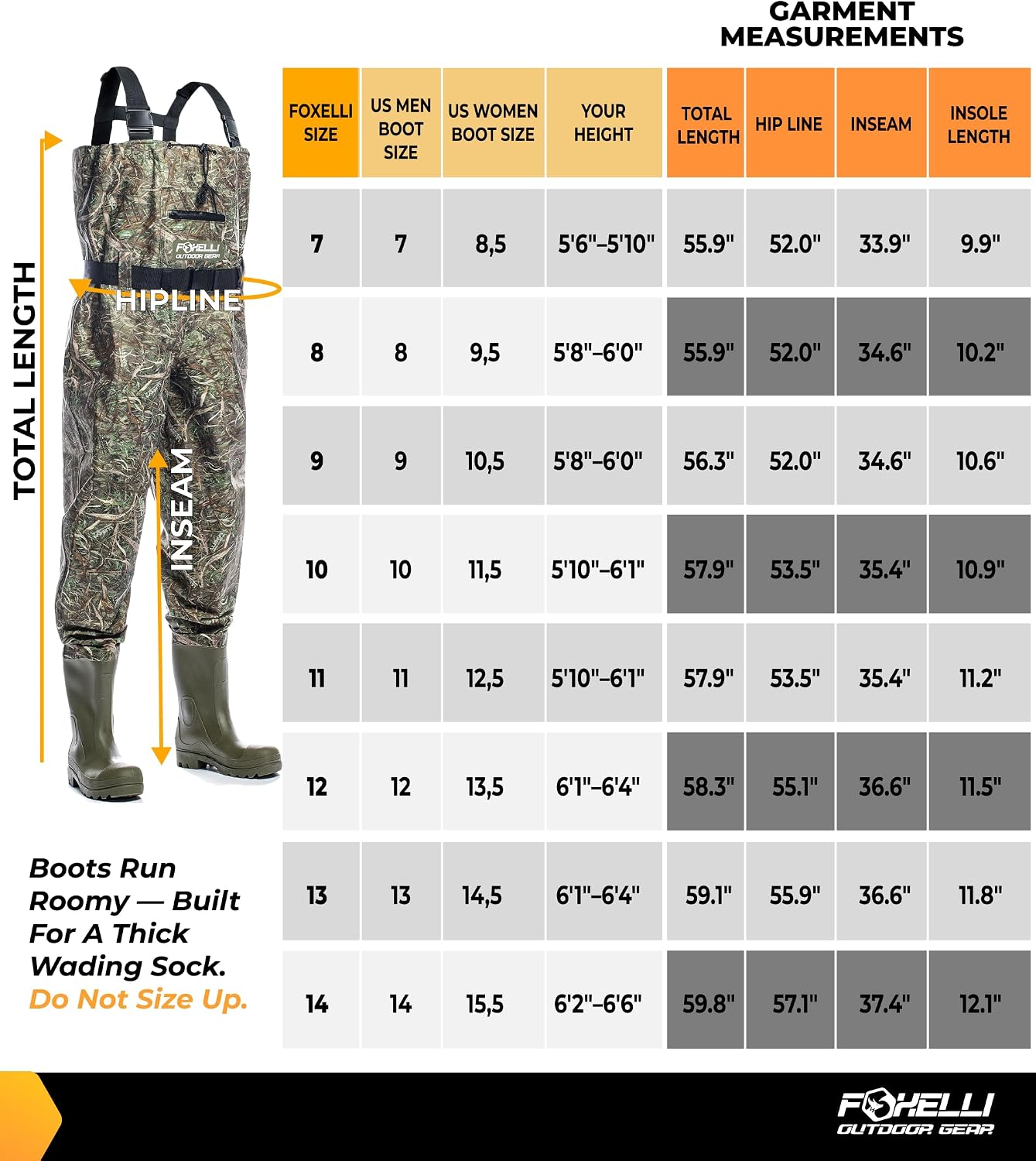 Detalle 2 de Foxelli Chest Waders Waterproof Camo, 2-ply