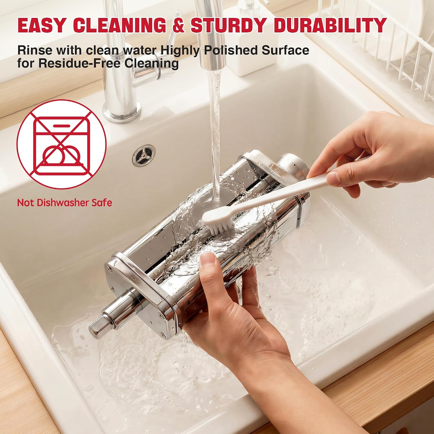 Thumbnail 6 de KitchenAid-Compatible Pasta Maker Attachment, Stainless Steel
