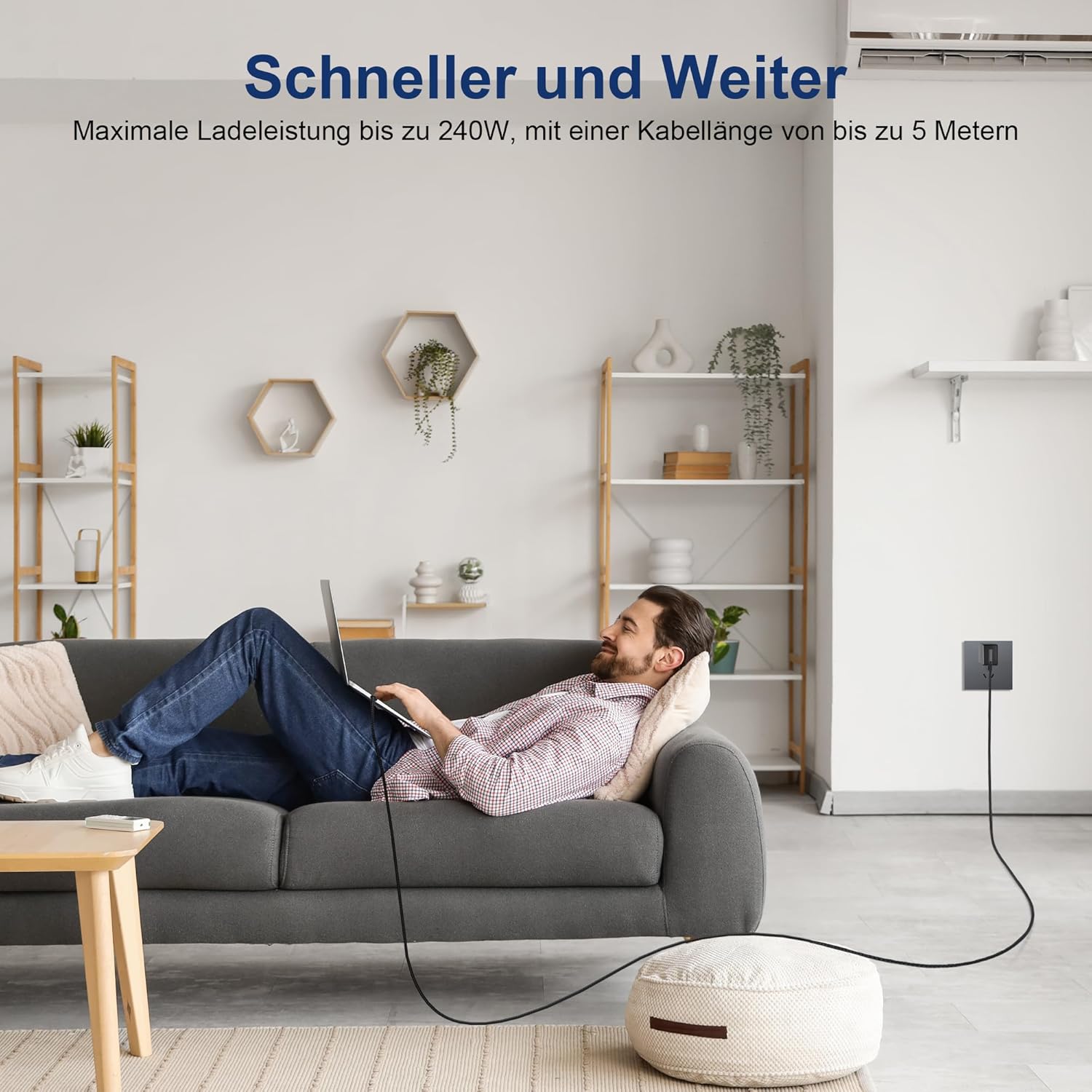 Thumbnail 5 de EUDOBEL USB C Kabel 2 m mit 20 Gbit/s