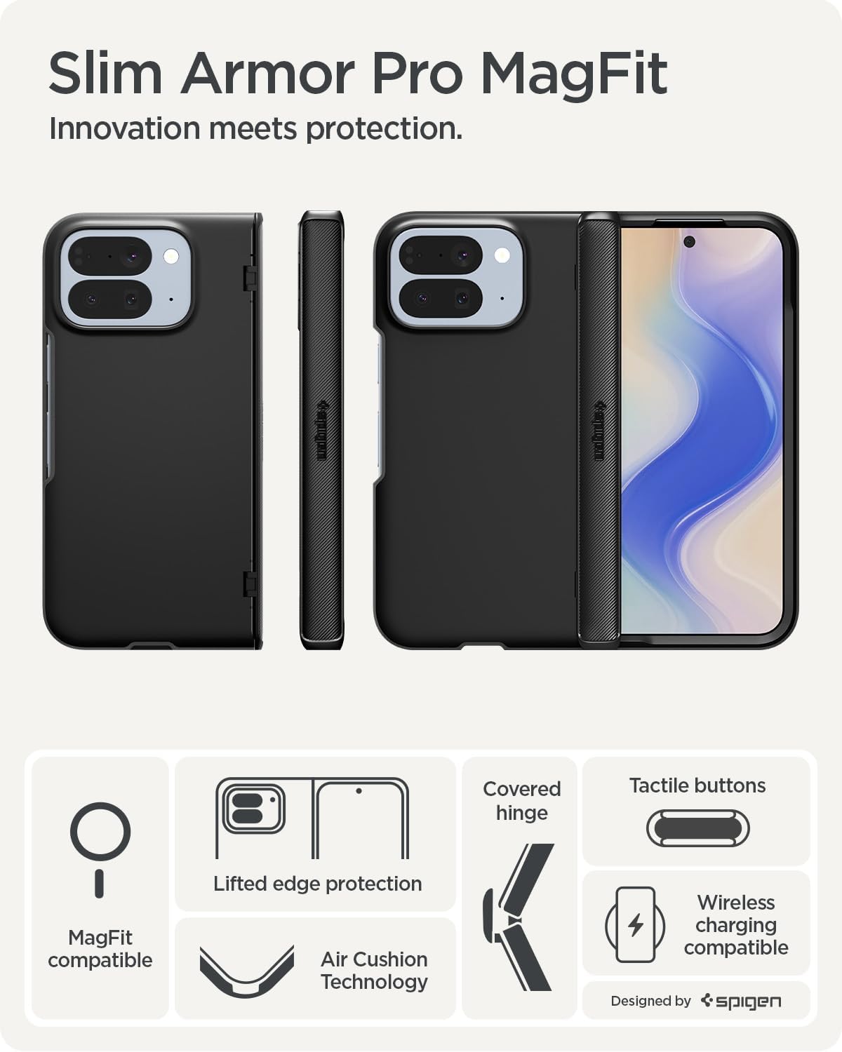 Thumbnail 2 de Spigen Slim Armor Pro MagFit pour Google Pixel 10 Pro Fold — coque pliable