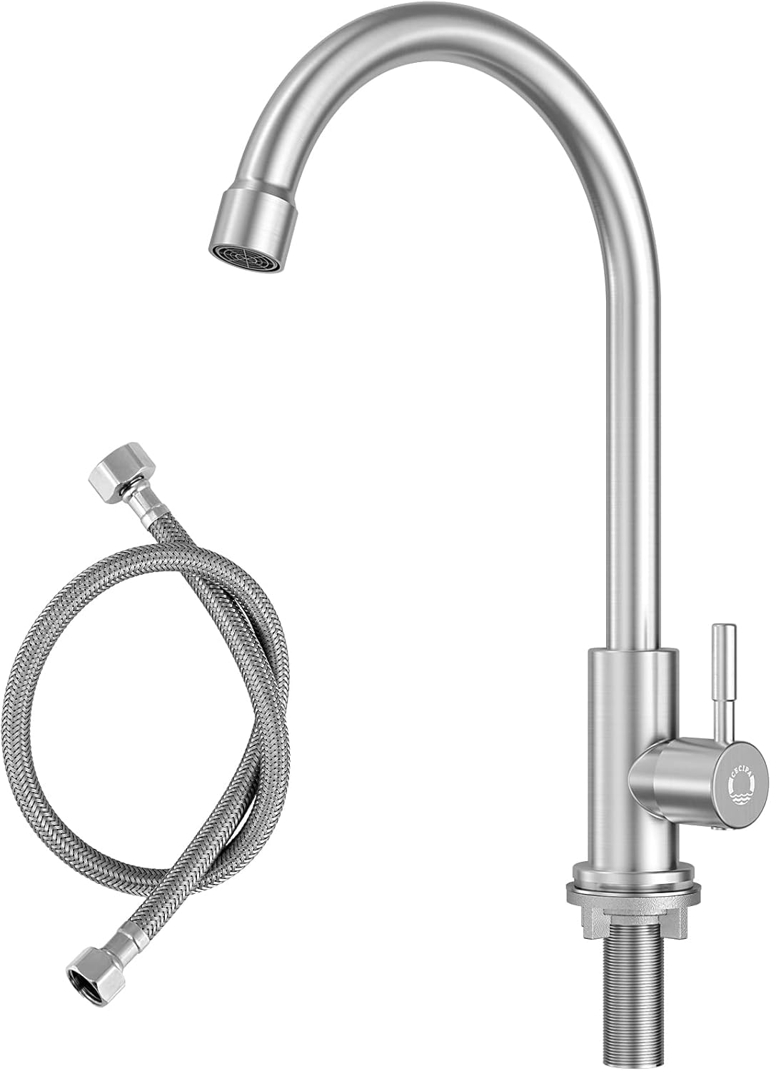 CECIPA Kaltwasserhahn Küche 60cm Anschlussschlauch