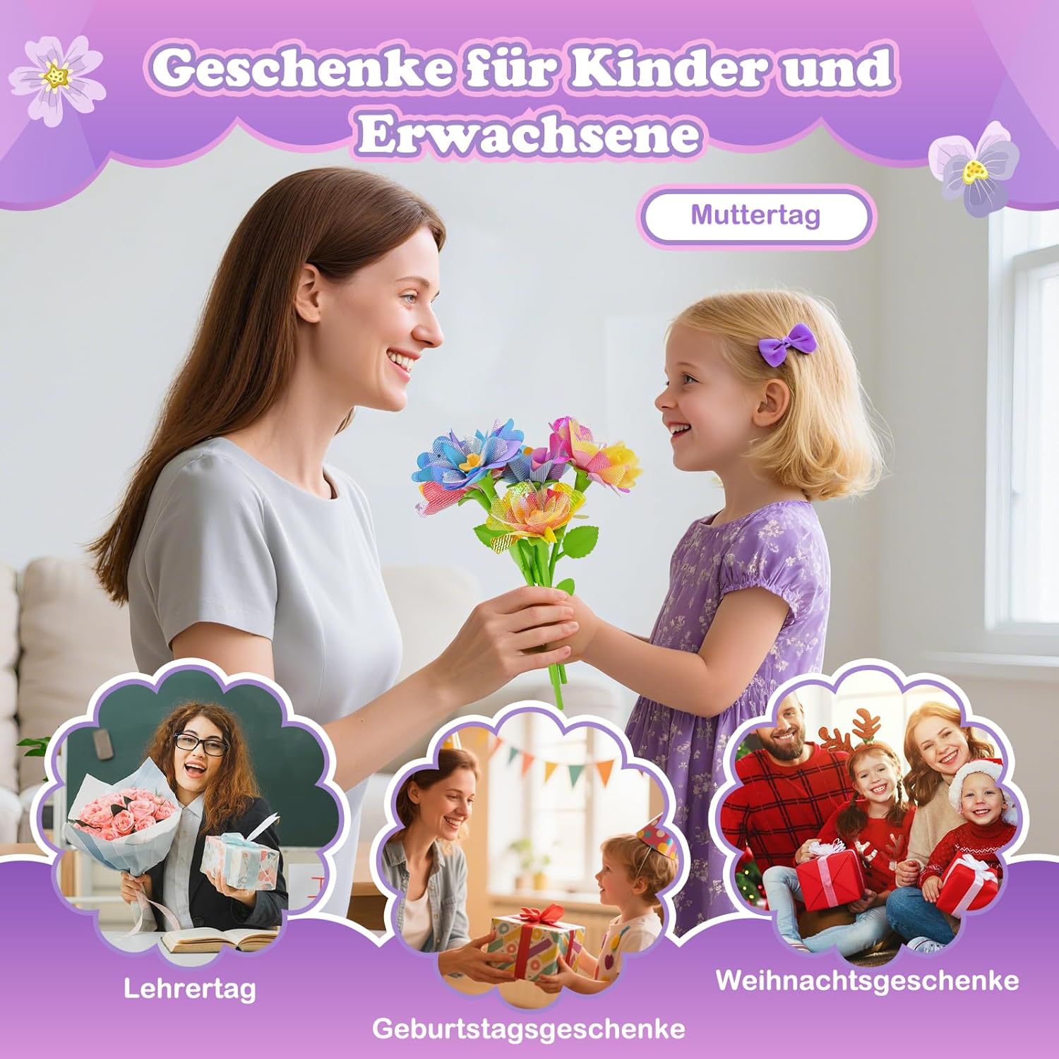 Detalle 1 de BlueSwan Nachfüllset für Blumenpresse mit 108